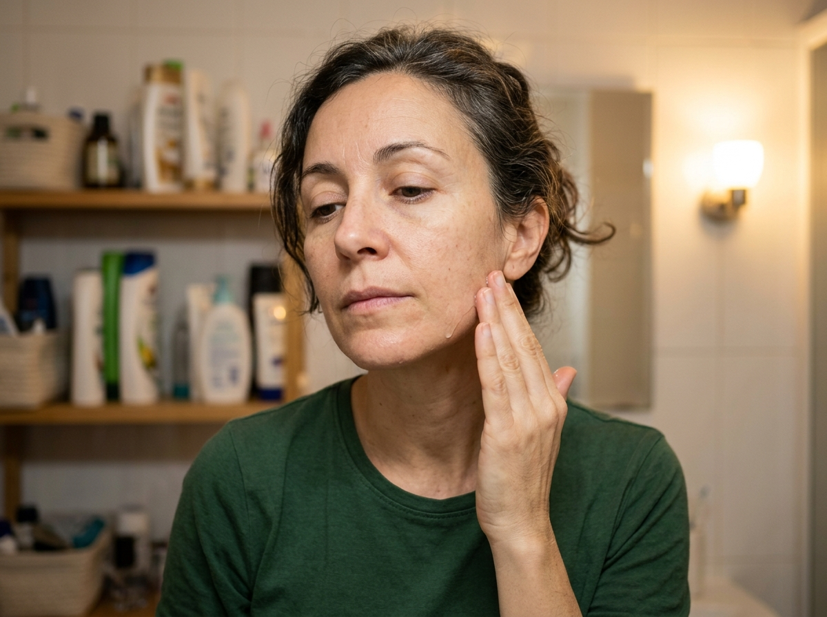 Aplicacion en la mandibula, de abajo arriba